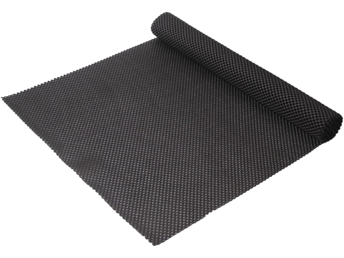 Tapete Antiderrapante Grande Em Pvc Preto Para Carro E Casa.