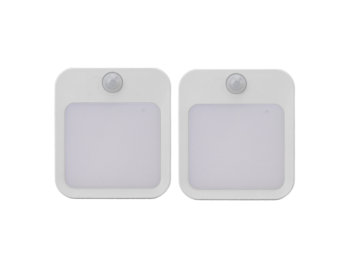 Lurelia Luminária De Parede Led Com Sensor De Movimento, Plug-in, Brilho Regulável, Branco Quente