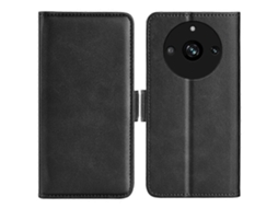 Capa De Celular De Couro Com Fecho Magnético De Dois Lados E Flip Horizontal