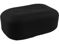 Porta-lenços De Silicone Preto Para Carro – Caixa De Lenços Compacta Compatível Com Apoio De Braço.