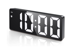 Despertador Digital, [versão Atualizada] Relógio Led Para Quarto, Relógio De Mesa Eletrônico Com Type-c (preto)