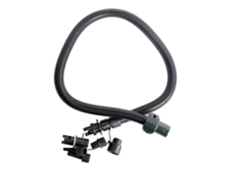 Mangueira Para Bomba De Ar Elétrica, 110 Cm, Plástico, Preto, 5 Bicos