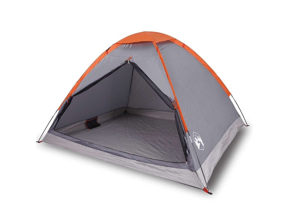 Camping Tent, Camping Tents Vidaxl Cinzeto Poliéster (4 Pessoas)