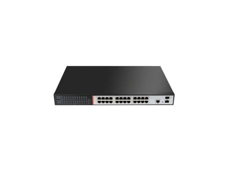 Comutador De Rede 24 Portas Gigabit Poe Com 2 Portas Gigabit Sfp - Link Lkspoe24g
