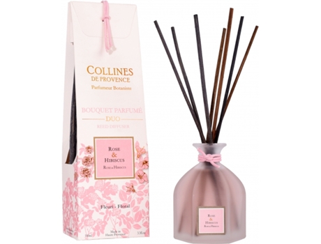 Difusor COLLINES DE PROVENCE Duos Rose Hibiscus 100Ml