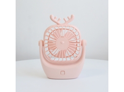 Ventoinha de Mão HALINUIA Portátil Usb Silenciosa Design Cute Cartoon (ideal para Viagens e Escritório)