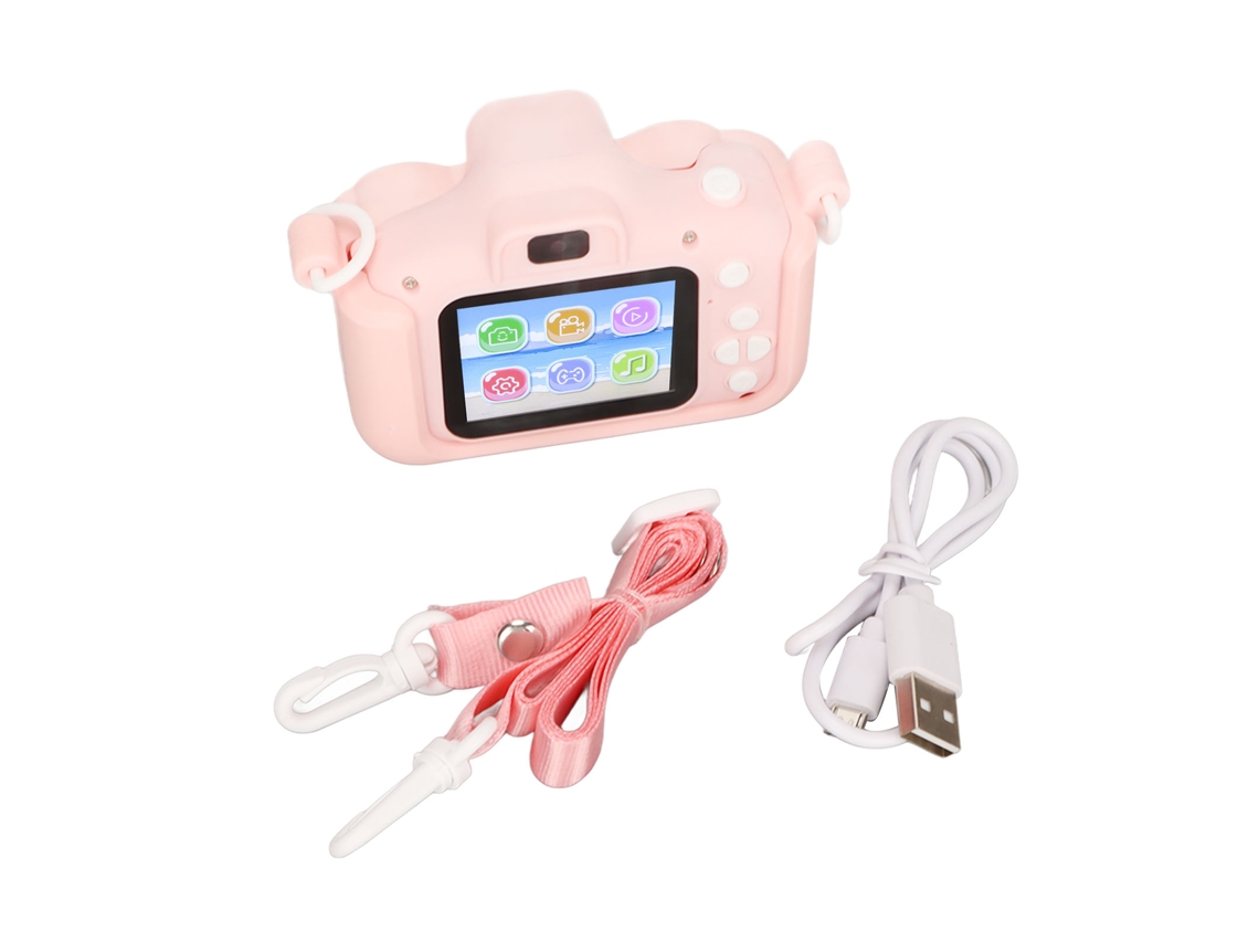 Câmera Infantil Kids 2in Tela Hd Rosa 3-10 Anos
