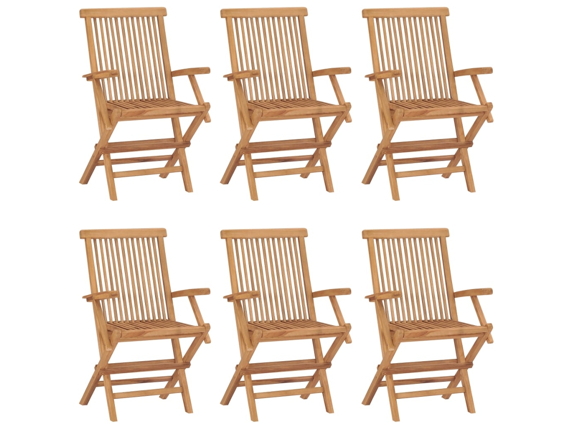 Folding Chair, Folding Chairs Vidaxl Marrom Teca (n/a)
