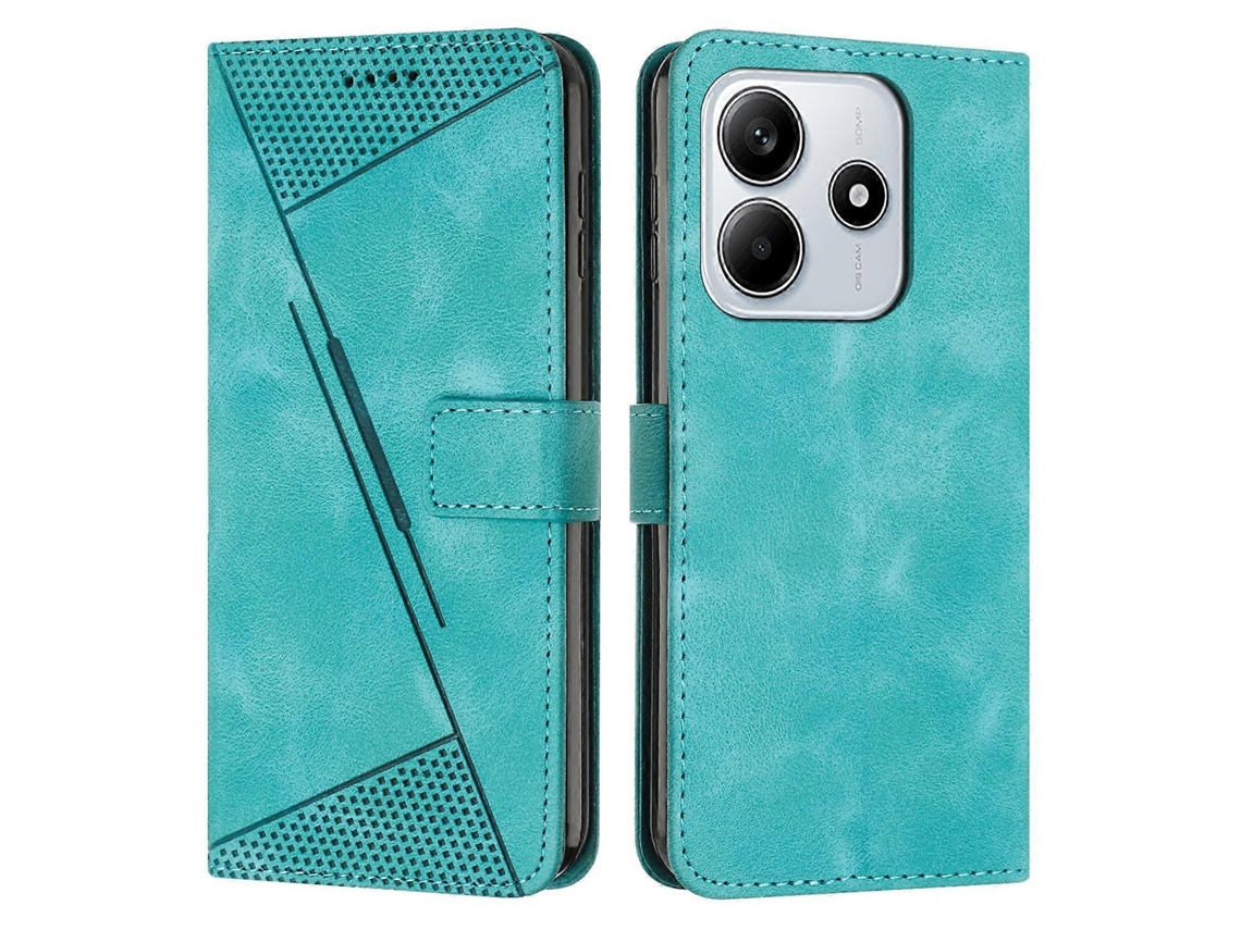 Capa De Celular Dream Triangle Em Couro Com Cordão Longo Para Redmi Note 14 5g Global