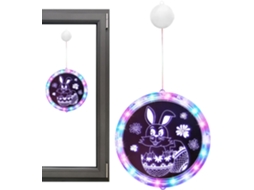 Decoração De Páscoa Com Luzes Coloridas A Bateria