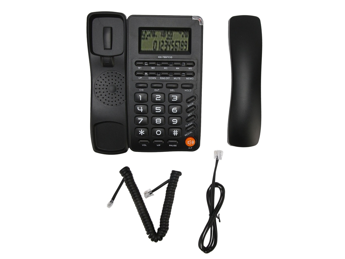Telefone Fixo LAXISCREED Yingkx 897cid Preto