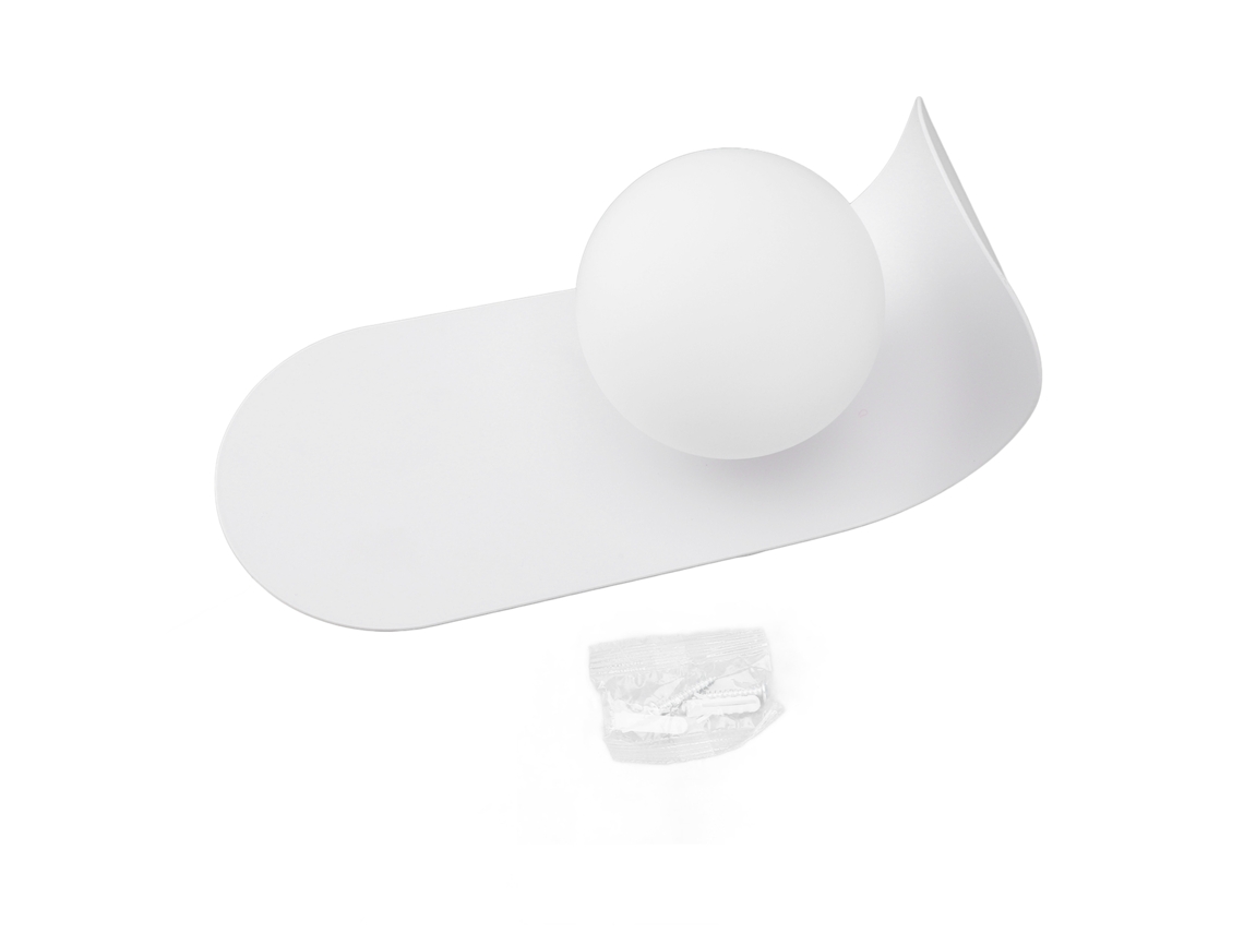 Abajur de Parede Moderno com Lâmina de Vidro Led