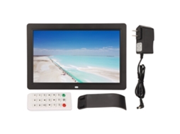 Quadro de Fotos Digital e Álbum Eletrônico de 12,1 Polegadas, com Rotação Automática, Led Hd, Compartilhamento Via Sd e Usb. EOOCOO