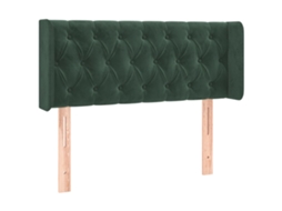 Headboard, Headboards Vidaxl Verde Veludo (103 X 16 X 78/88 Cm)