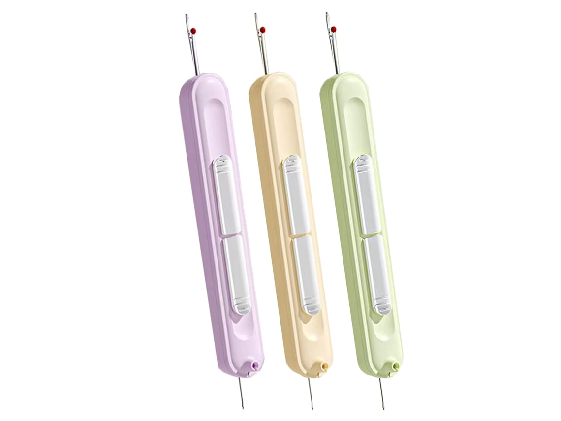 Conjunto de 3 Peças 2 em 1: Passador de Linha para Agulha e Ferramenta para Passar Linha, Acessórios Universais para Costura e Quilting. AQUAFORGE