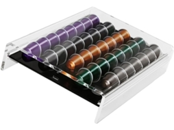 Suporte Compacto Em Abs Para 40 Cápsulas De Café, Fácil De Identificar, Ideal Para Cozinhas E Escritórios