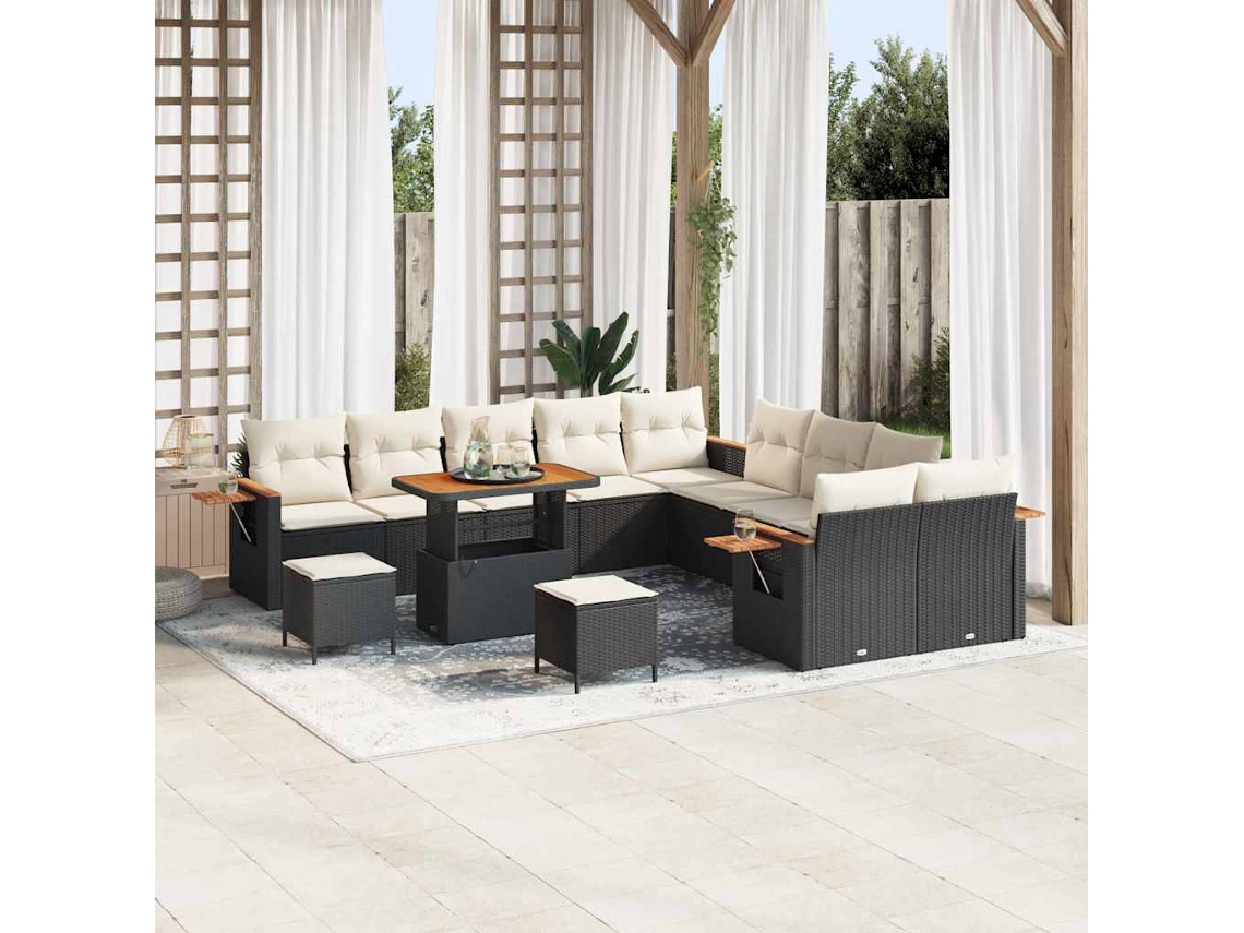 Vidaxl Conjunto De Sofá De Jardim 17 Unid. 10-número De Lugares