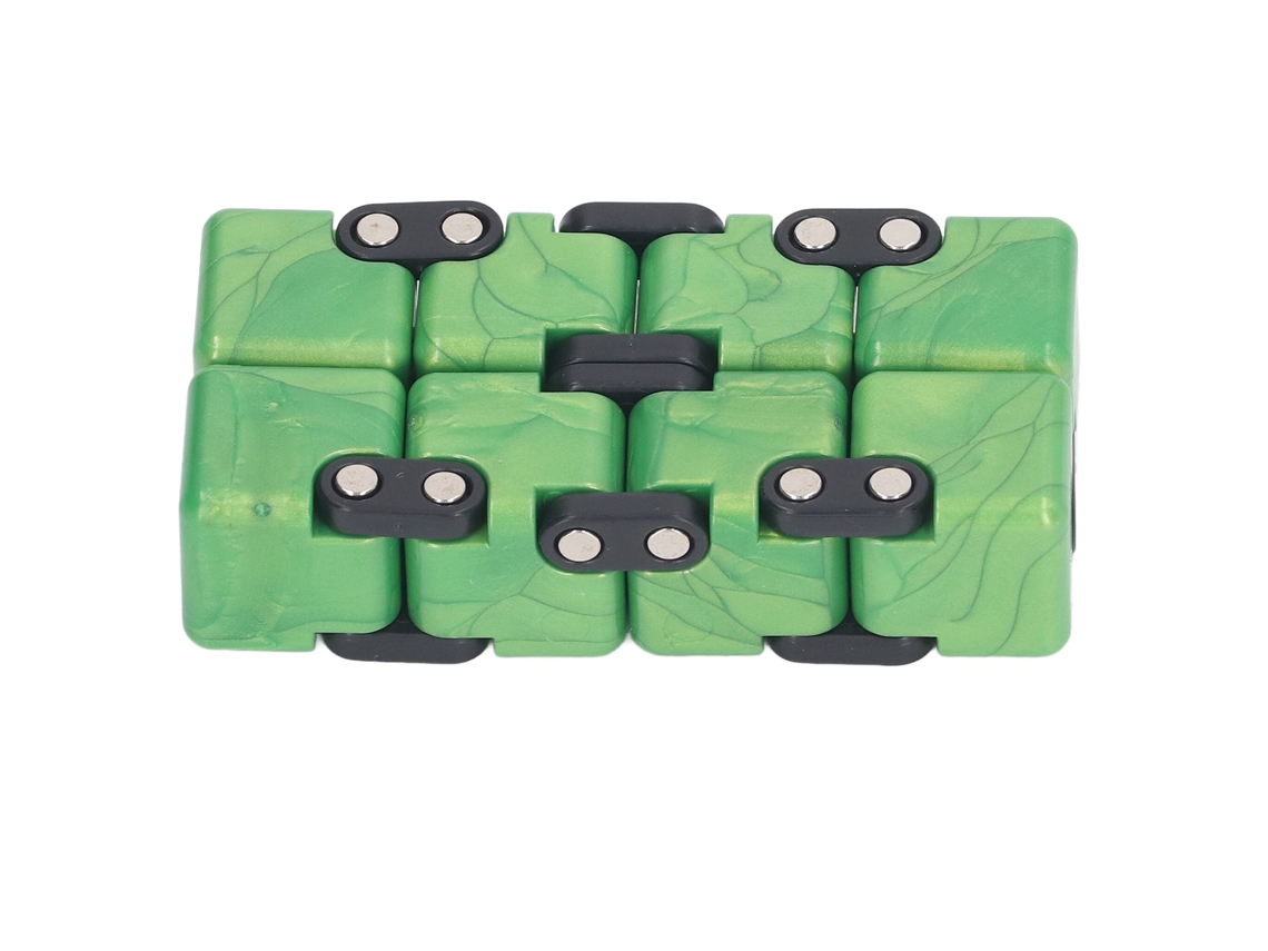 Mali brinquedo de Flip Infinito Reduce Ansiedade Melhora Pensamento Lógico Verde