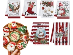 Guardanapos De Natal - Conjunto De 6 Peças - Decoração Sazonal Para Casa |