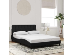 Vidaxl Estrutura De Cama Sem Colchão Hanko 120x200 Cm Veludo Preto