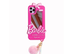 Capa Para Celular Com Espelho Da Barbie,compatível Com Iphone16promax,feita De Silicone Macio,uma Capa Protetora À Prova De Choque Totalmente Nova