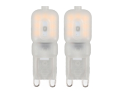 2 lâmpadas LED G9 3W 220V 14 LEDs 270lm dimmáveis substituição brilhante | S/MARCA