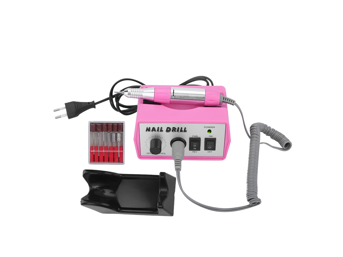 Máquina De Lixar Unhas Elétrica Pen 25000rpm Para Manicure Pedicure Polimento Com 6 Cabeças De Lixa