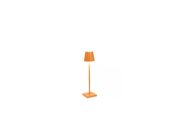 Candeeiro de Mesa Poldina Pro Micro Orange Led Recarregável e Regulável ZAFFERANO