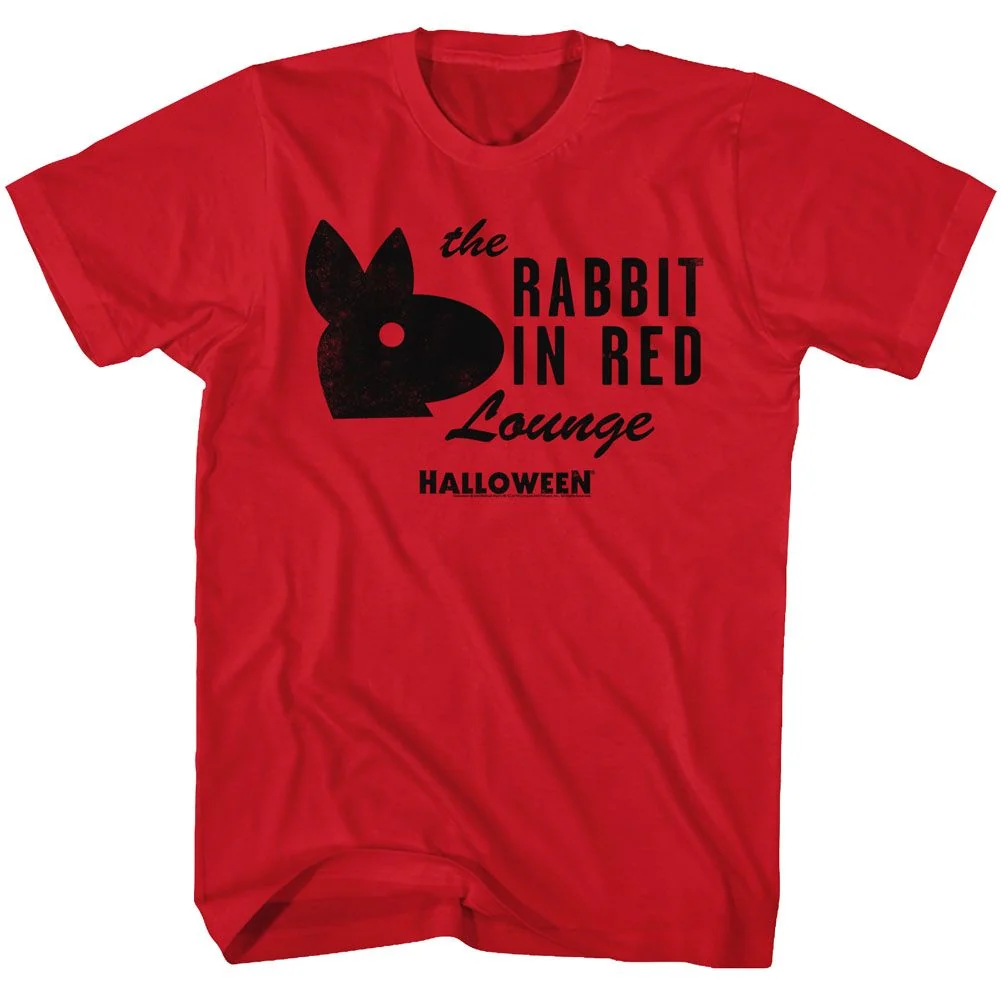 Rockinstone Halloween Rabbit Solid Red Adult T-shirt Size:s