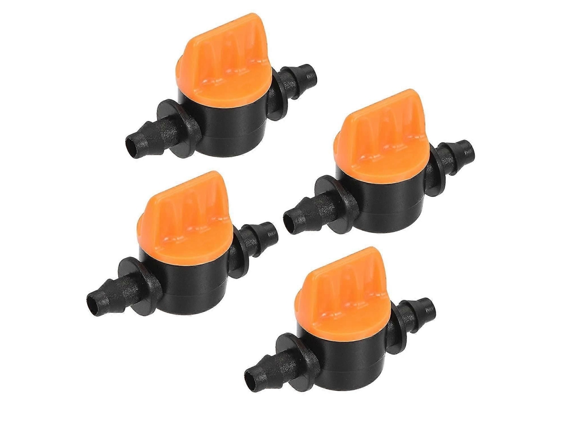 4 Microválvulas De Plástico Com Conexão Para Mangueira De Irrigação