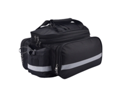 Lurelia Bolsa De Bicicleta Bolsa Grande E Impermeável Capacidade 27l Bolsa Para Bicicleta Com Refletores Na Cor Preta