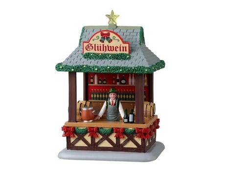 Lemax Decorações de Natal Lojas de Natal Porta-vinho quente 16 cm Interior