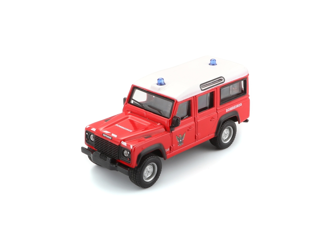143 Land Rover Defender 110 Dois Bombeiros Bburago