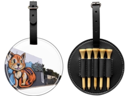 Bolsa para tees de golfe com estampa de unicórnio, fácil de transportar | S/MARCA