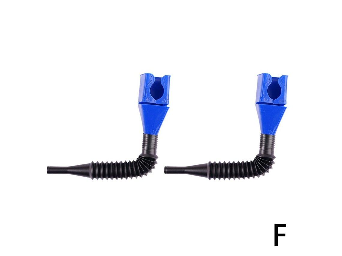 Funil Flexível Com Fecho De Pressão Para Drenagem, Dobrável E Versátil, Azul, Pacote Com 2 Unidades
