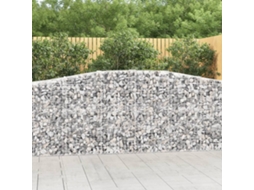 Vidaxl Cestos Gabião Arqueados 7pcs 400x50x100/120cm Ferro Galvanizado