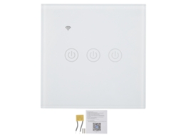 Painel Interruptor Inteligente 3 Botões Táctil Sem Fio Zigbee 200-240v Ca Para Lâmpadas Led