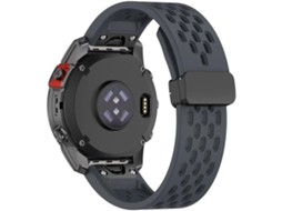 Pack 2X Bracelete Snapflow para Garmin Fenix 7 Pro Sapphire Solar Cinzento e Preto ANTIIMPACTO!