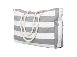 Bolsa de Praia, para Natação, Praia Impermeável, Piscina, Sacola Compras , Ombro Dobrável Cinza GOKOCO