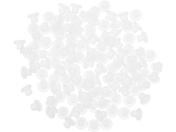 Tampões De Silicone Transparente Healvian Para Orifícios Redondos 30mm, Pacote Com 100 Unidades Tampões Tipo Botão Para