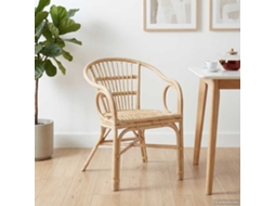 Vidaxl Cadeira Empilhável Natural 58 X 60 X 81 Cm Vime