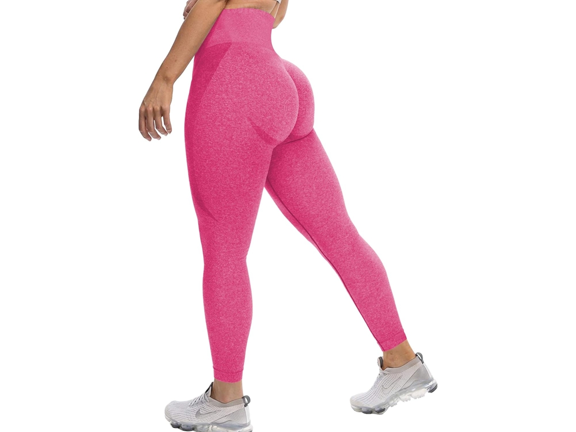 MEOIRUERY Calças Legging Mulher Alta Cintura Contorno Sorriso Sem Costuras Academia Yoga Pantalonas Levanta Bumbum Controla Barriga