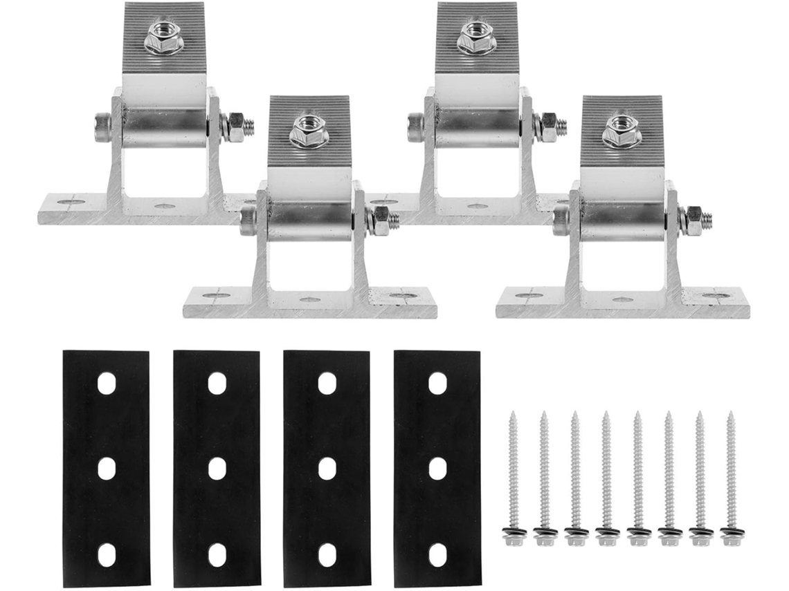 Suporte De Montagem Para Painel Solar, 4 Peças, Em Liga De Alumínio