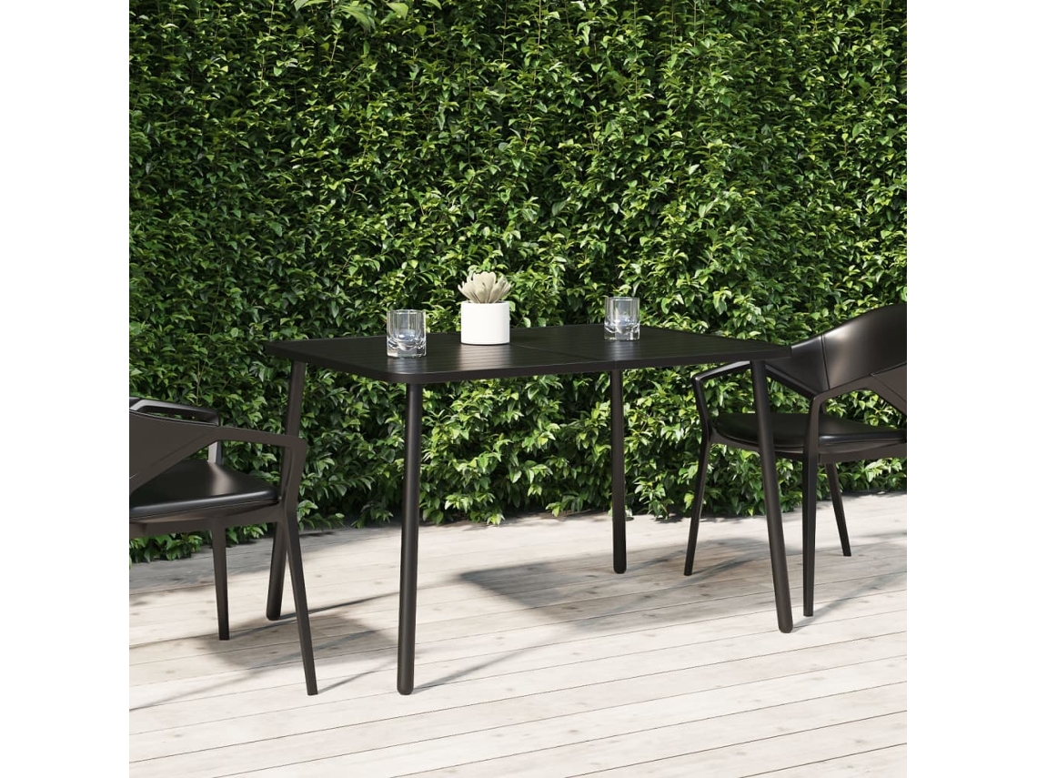 Vidaxl Mesa De Jardim 110x80x71 Cm Aço Antracite