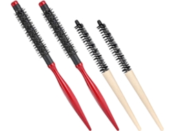 Conjunto De 4 Escovas Redondas Collbath Para Franja, Kit De Penteado Com Pente Modelador Cachos E Modeladores Alumínio