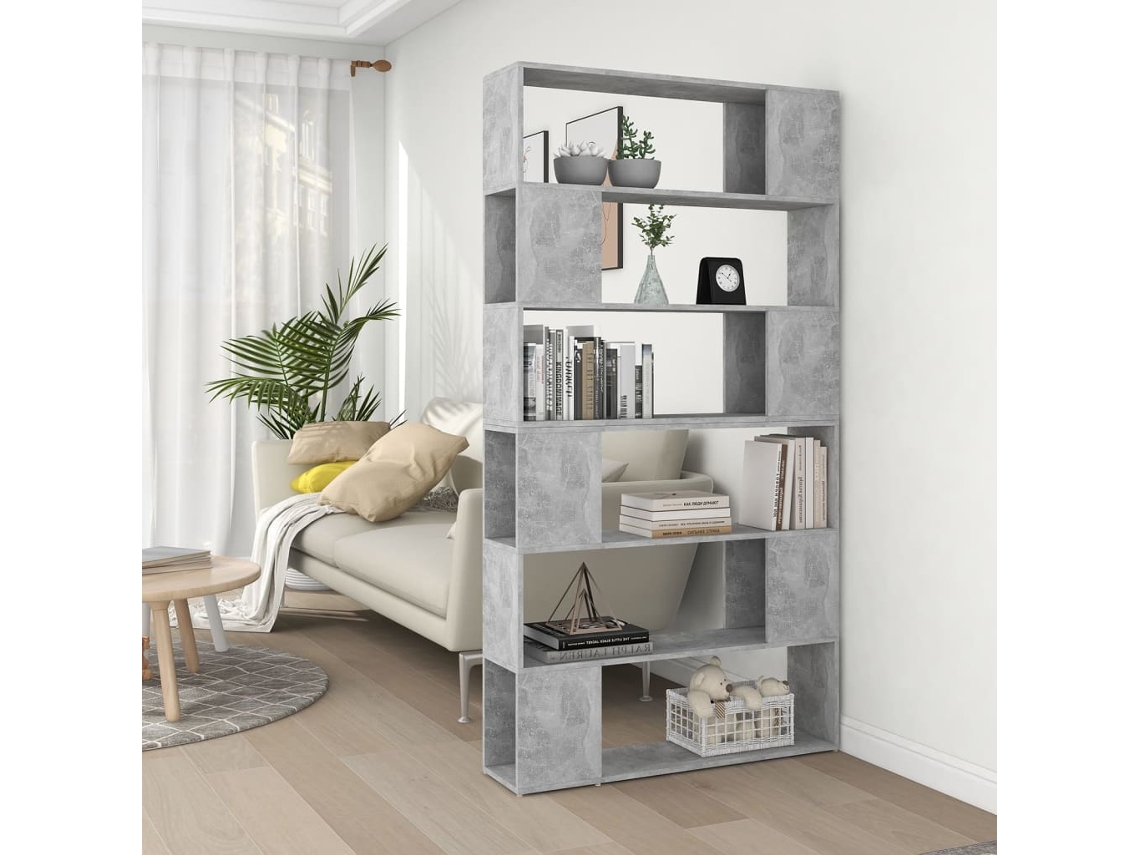 Vidaxl Estante/divisória 100x24x188 Cm Cinzento Cimento