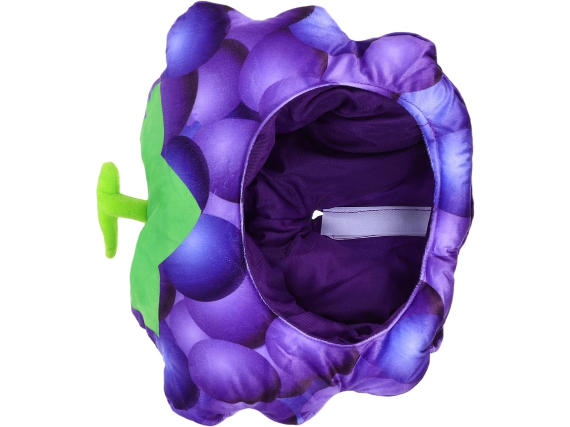 Chapéu De Pelúcia Unissex Para Fantasia Com Estampa De Uvas - Tamanho Único