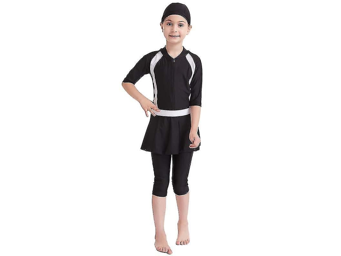 2026 traje de Baño Islámico para Niñas Modesto Burkini Traje de Playa Niñas 3 15 Años