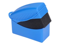 Aplicador de esponja para limpeza, polimento e aplicação de cera em pneus e rodas de carro (azul).