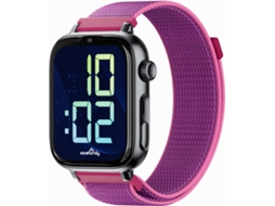 Smartwatch SAVEFAMILY SaveWatch Plus 2 para Crianças (Tecido - Preto/Framboesa)